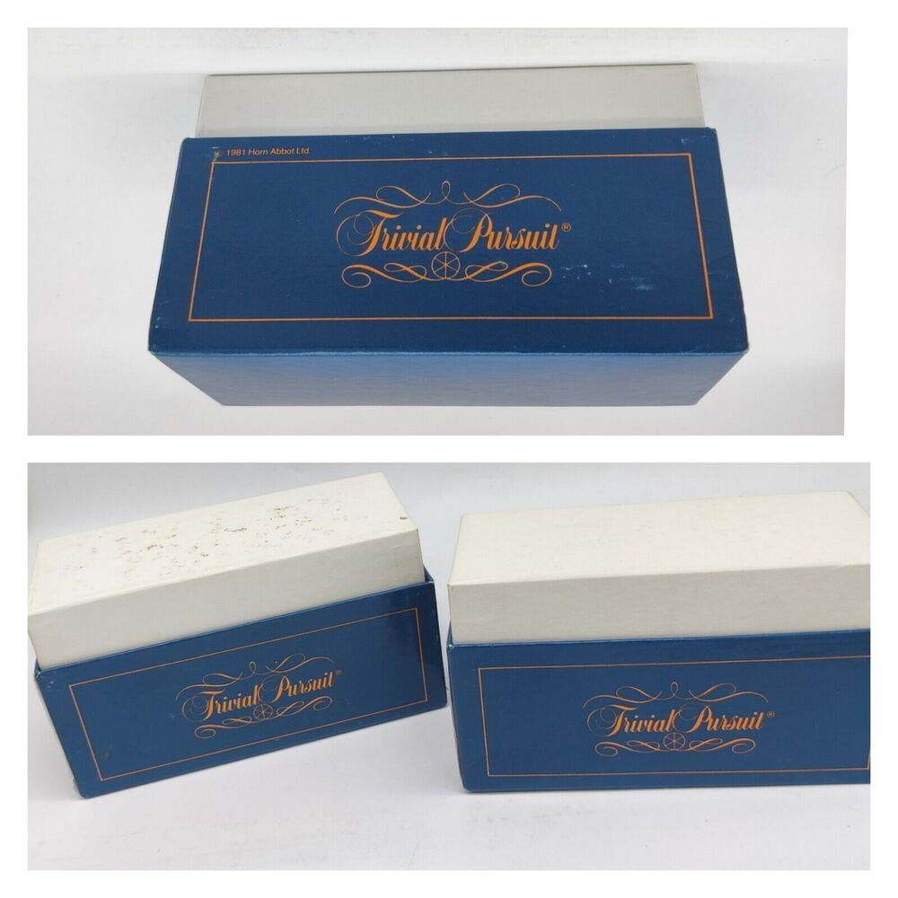 Vintage 1981 Trivial Pursuit Master Game Genus Edition Replacement Cards 3 Boxes